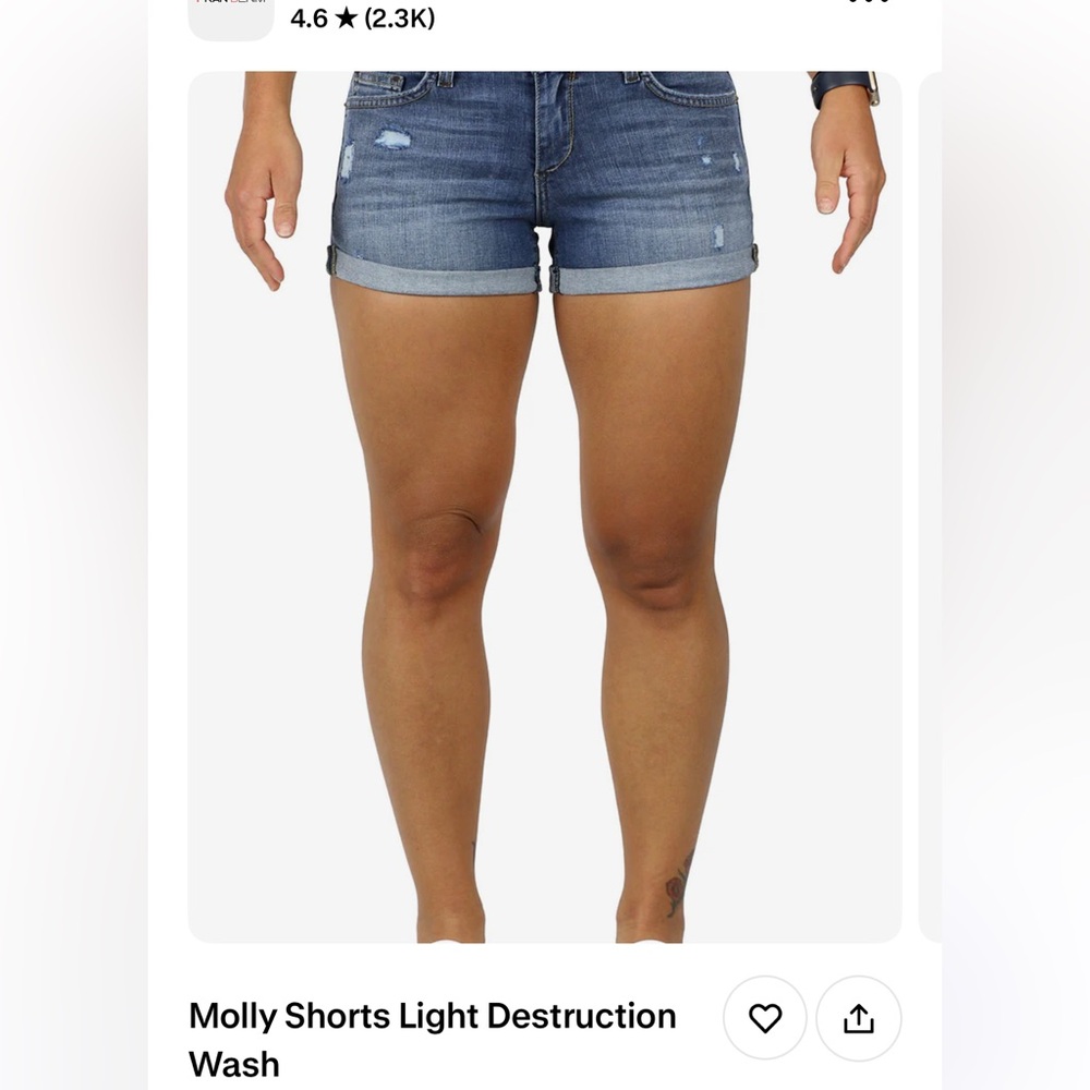 Molly Women's Distressed Denim Shorts 29